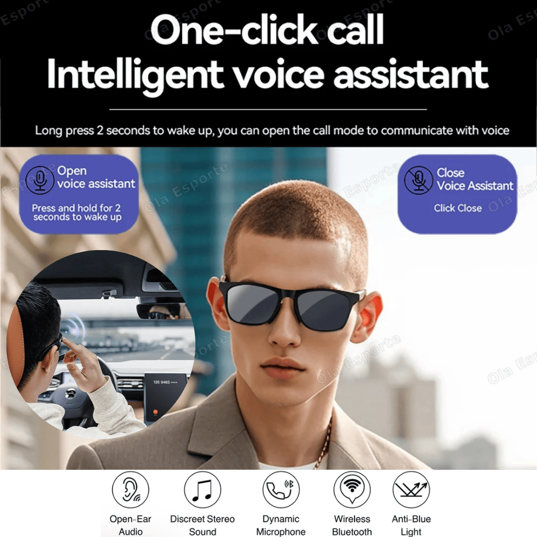 🎁Today Promotion Save 65% - Esports™ AI Powered Bluetooth Polarized Sunglasses