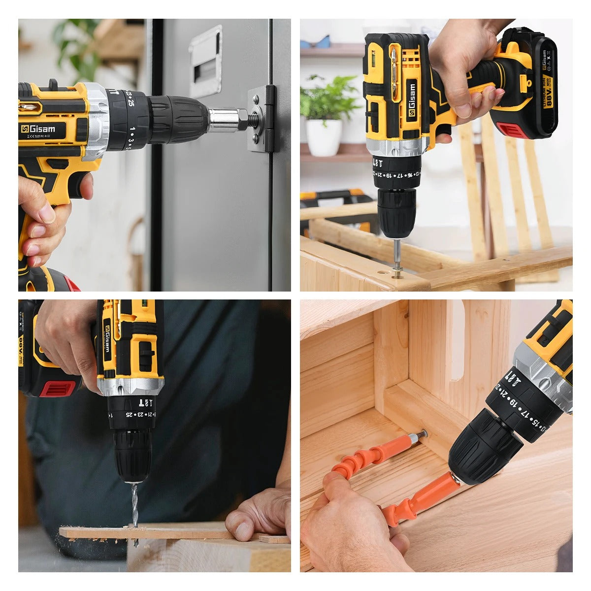 🎁 Last Day Promotion Save 65% - Multifunctional Cordless Drill Powerful Set - مجموعة مثقاب لاسلكية متعددة الوظائف وقوية