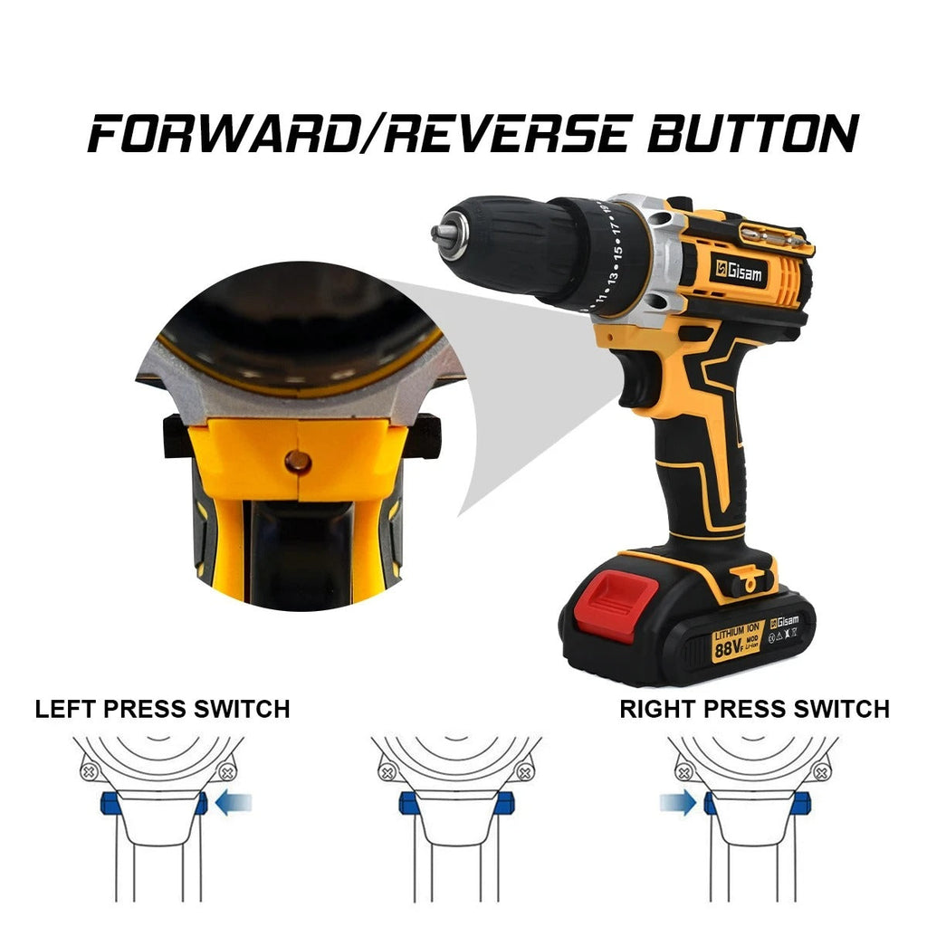 🎁 Last Day Promotion Save 65% - Multifunctional Cordless Drill Powerful Set - مجموعة مثقاب لاسلكية متعددة الوظائف وقوية
